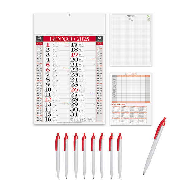 100 Classic Dutch Calendars 2024 + 100 Bi-Bud Pens