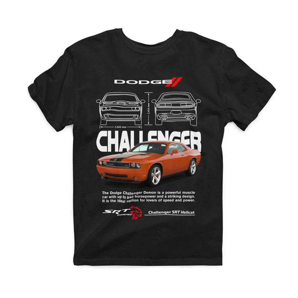 T-shirt Dodge Challenger Orange