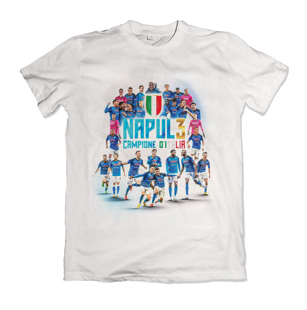 t-shirt napoli maglia scudetto