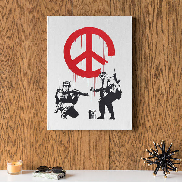 Quadro in tela canvas Banksy "Soldiers"